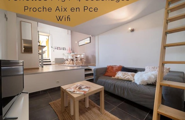 Appartement tout équipé 4 couchages avec terrasse et Parking