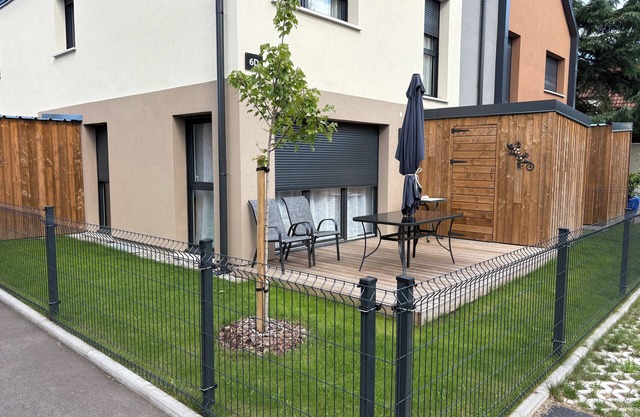 Au P'tit Carré, garden duplex near Colmar