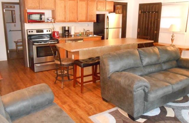 B1: Spacious one bedroom has big windows, convenient parking, and is our most accessible condo.