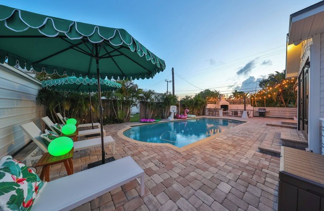 Bali Resort Home with pool, putting green, golf simulator, game room