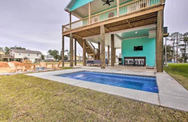 Bay St Louis Water Front Home w/Private Pool + Boat Dock