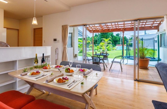 BBQ可能 瀬底ビーチまで2分 広々とした庭園a スターハウス