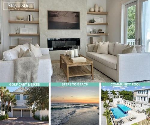 Beach Bliss on 30A By Stay on 30A, Golf cart, Bikes