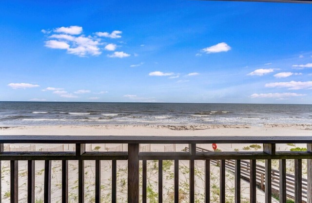 Beach front, pet friendly, community pool!