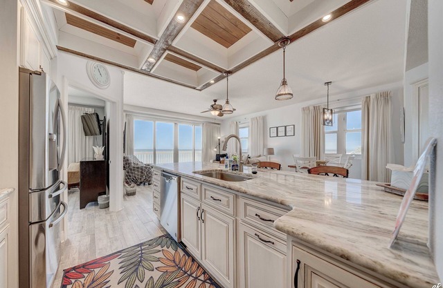 Beachfront, low floor condo!