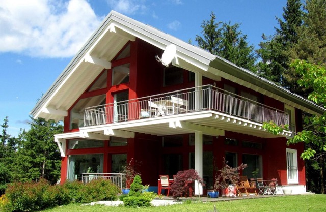 Beautiful Holiday Apartment in Unterort with Garden, Terrace and Barbecue and Unrestricted View