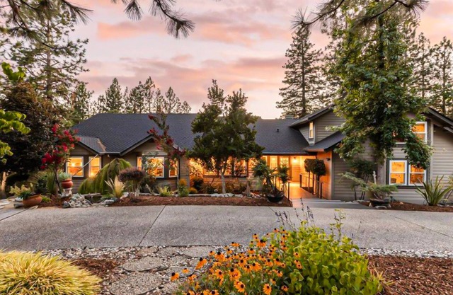 Beautiful and secluded home with a pool, 2 large decks & full basketball court