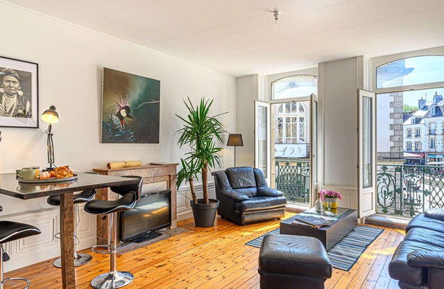 Beautiful apartment for 2 guests with WIFI, TV, balcony and pets allowed