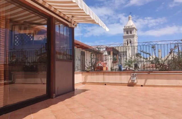 Beautiful attic room with cathedral view