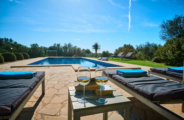Beautiful finca with pool and prime location near Ses Salines with views of the island of Cabrera