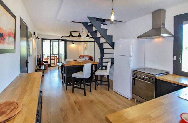 Beautiful modern apartment with simple interior and neat decoration.