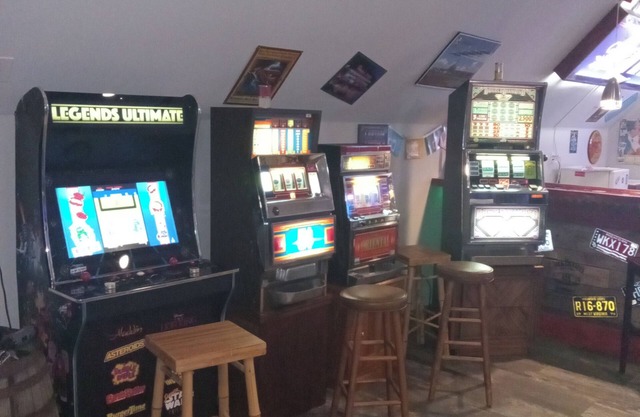 Beautiful retreat with gameroom and outdoor grill.