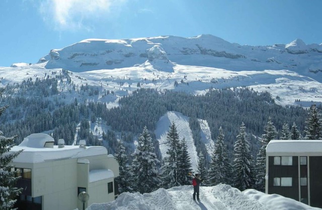 Beautiful T2 for 6 people in FLAINE, bright, with mountain panorama