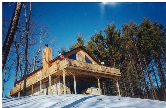 Beautiful view from our deck, like you're in a tree house - 10 Minutes to Wisp