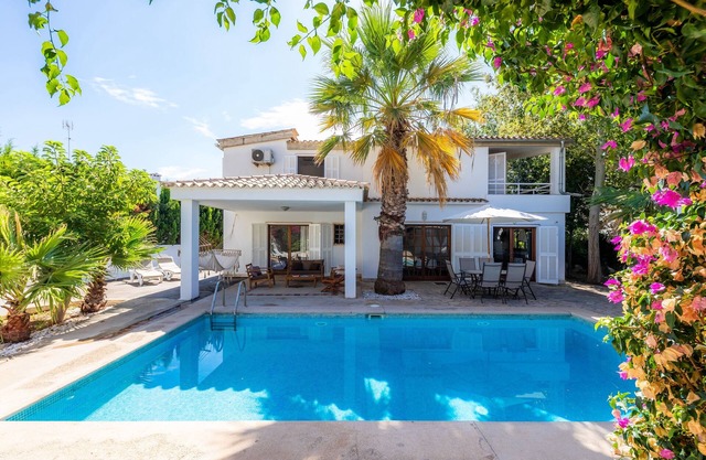 Beautiful Villa "Beach Palmitos" with Wi-Fi, Balcony, Garden, Terraces & Pool