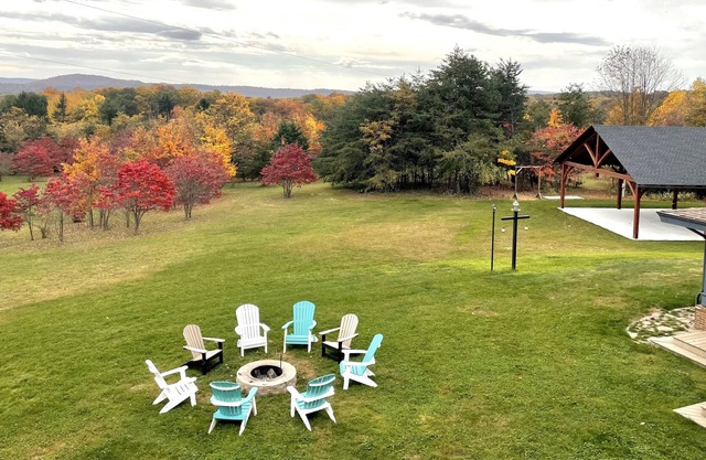 Big House with Pickle Ball Court under a Wedding Pavilion