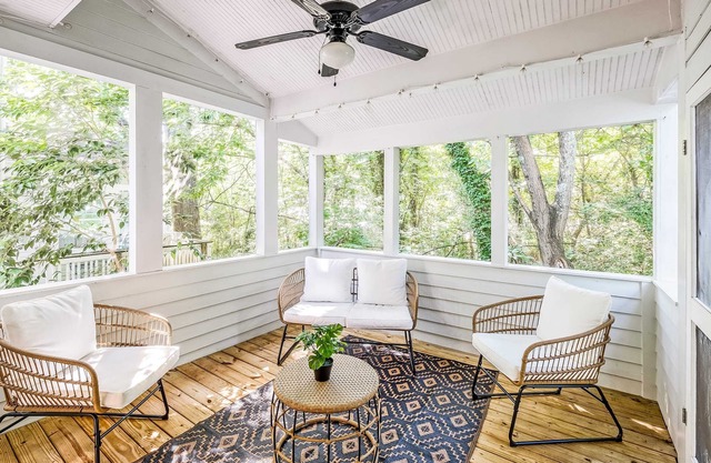 Boho Retreat | Walk Downtown Porch + Monitor