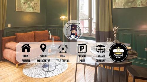 BonAppart 1 - Charme Napoléonien & Confort