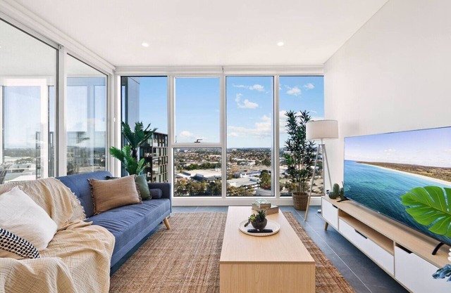 Breathtaking Views! Modern 2BR: Pool, Parking, Gym