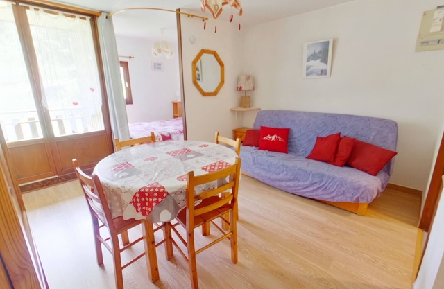 Bright Studio with Loggia in Les Rousses