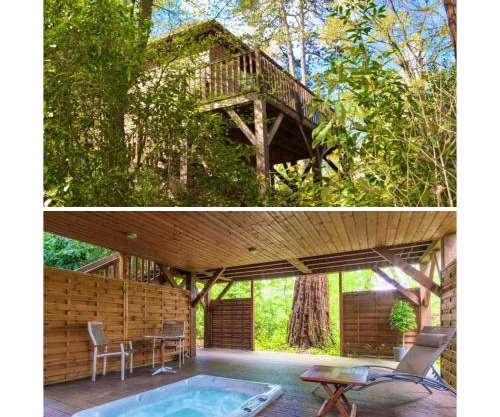 Cabane avec Jacuzzi privatif du Manoir du Parc - Adults only