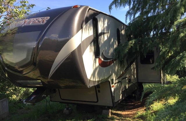 Camper at the Sequoia Forest Retreat