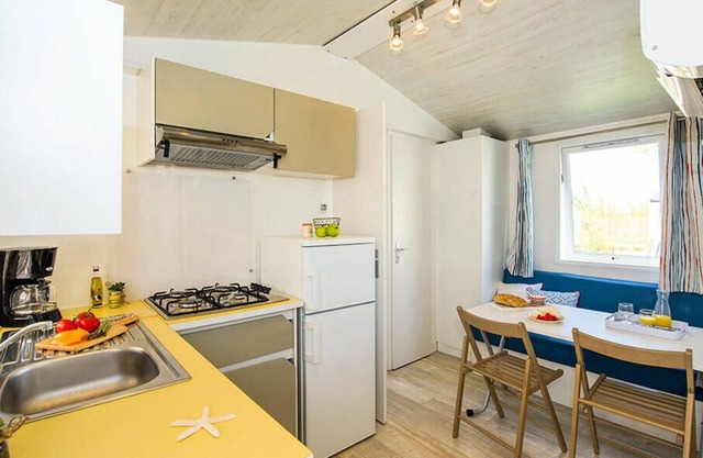 Camping Domaine de la Sainte Baume **** - Cozy Plus air-conditioned mobile home 3 rooms 4 people + 1 child under 14 years old