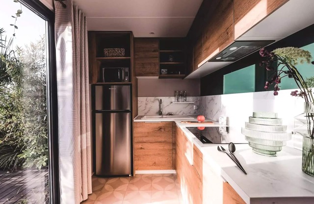 Camping Le Braou*** - Mobile home 32m² - 2 bedrooms - Air conditioning + TV 6 people