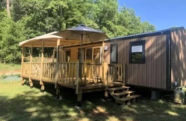 Camping maeva Escapades La Castillonderie * - Comfort Mobile Home 4 Rooms 6 People Air Conditioned + TV