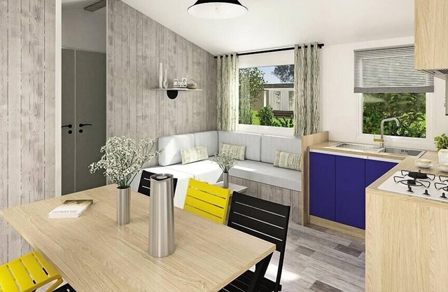 Camping maeva Respire Domaine Les Carrelets de Soulac ***** - Mobile Home Classic 5 Rooms 8 People Air Conditioning + TV