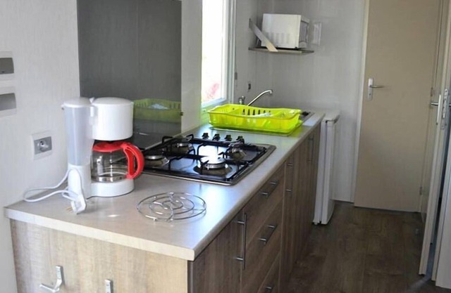 Camping Paradis Domaine Le Quercy**** - Mobile Home 4 rooms 5 people + 1 child semi-covered terrace