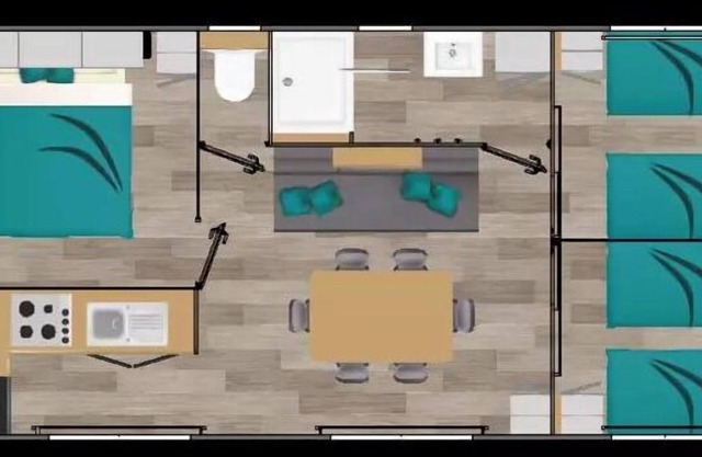 Campsite Le Château de Rochetaillé * - Mobil home Comfort - 3 bedrooms 6 people