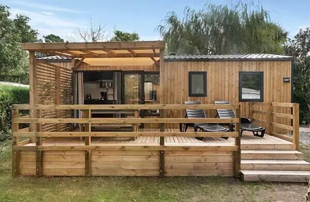 Campsite Les Dunes* - Premium 4-room mobile home for 6 people, air-conditioned + TV