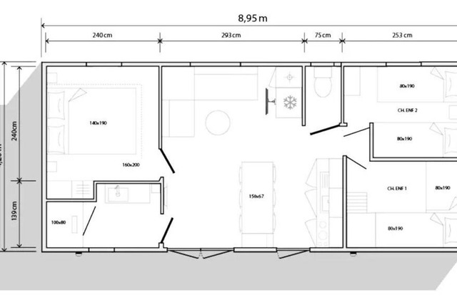 Campsite Les Micocouliers * - Mobil home confort plus 6 personnes