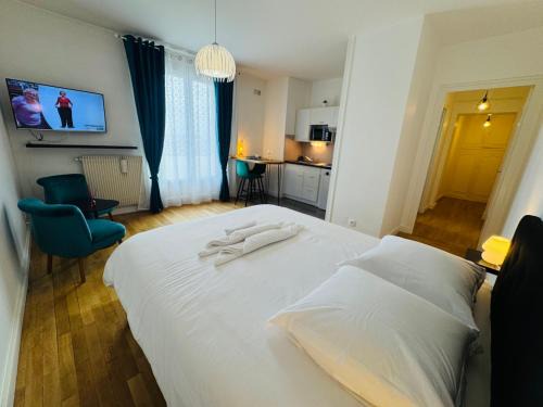 Centre-ville, parking facile,confortable