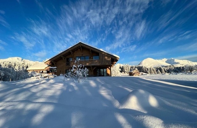 Chalet Familial vue Mont Blanc à 100m des Pistes de ski