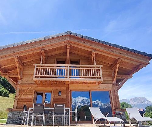 Chalet neuf vue panoramique sur le MONT-BLANC