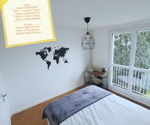 Chambre Monde Tout confort Saint-Marceau