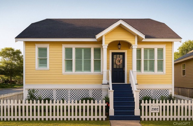 Charming 2-bedroom house in Galveston 5 minutes from the beach