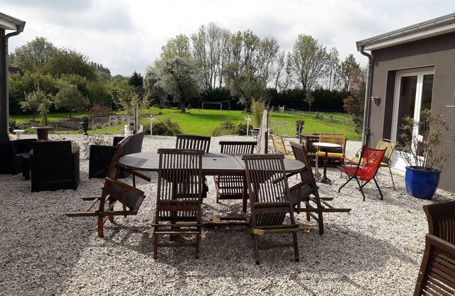 Charming bedroom and its bathroom
