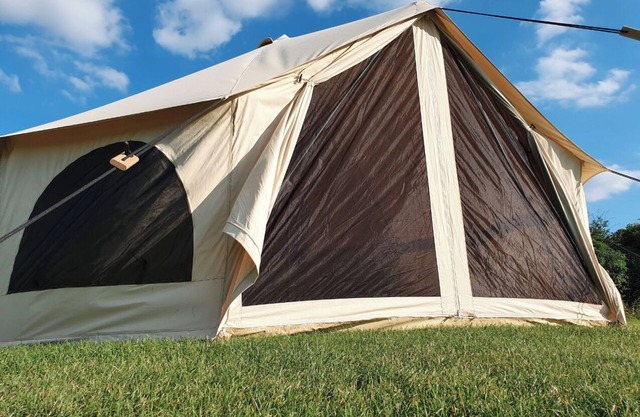 Chestnut 6m xl bell tent, log burner, nr Whitby