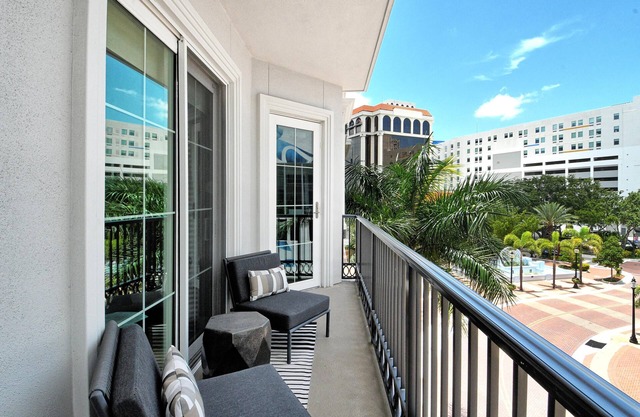 Chic 1BR Heart of Downtown City Views & Private Balcony!