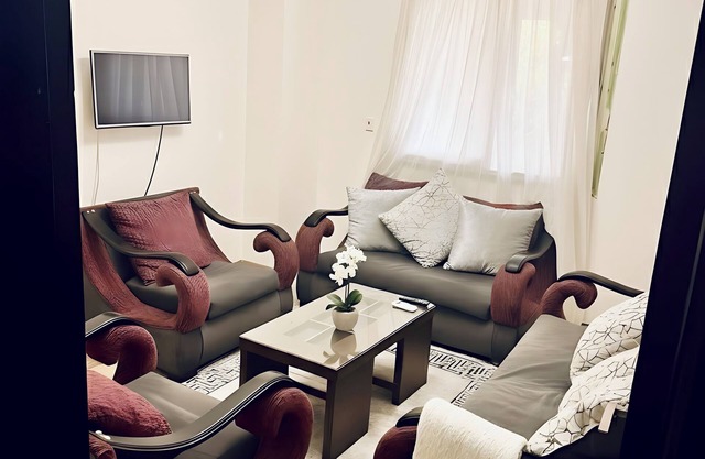 Chic 2-bedroom apartment in wonderful El Sheikh Zayed City with AC