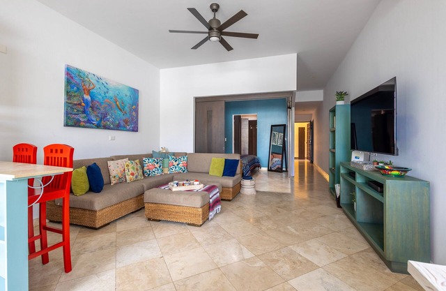 Colorful 1-Bedroom Condo, Close to Marina & Medano
