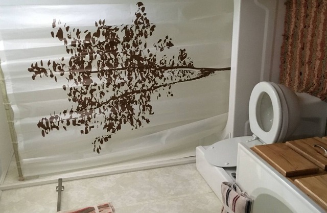 Comfy mobile home with a great deck