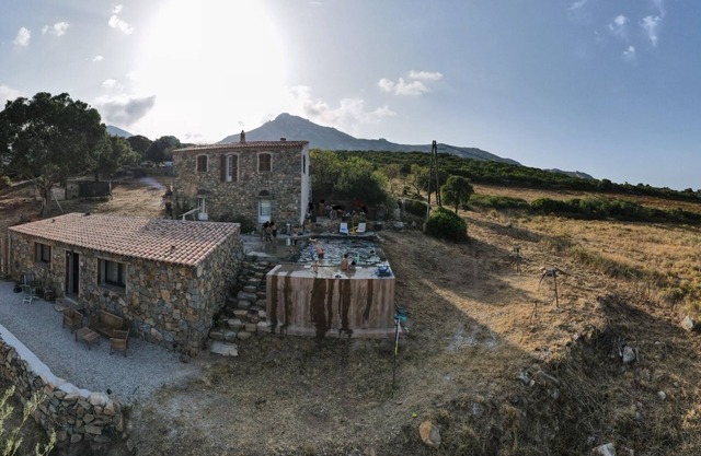 Corsican stone house