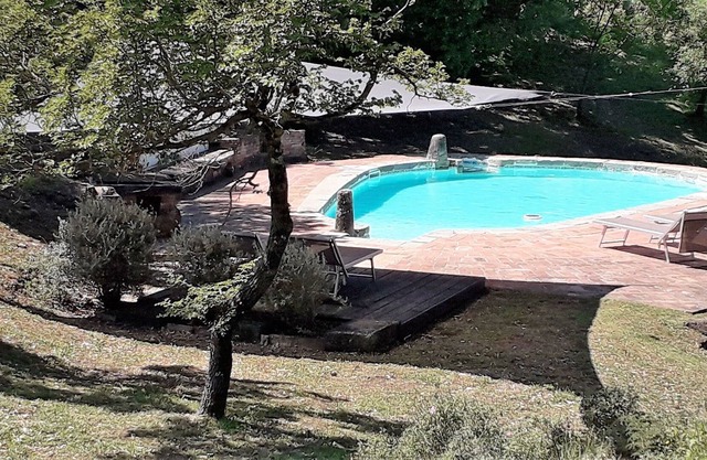 Cosy apartment in villa for 2 guests with pool, WIFI, patio, panoramic view and parking