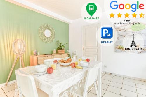 Cosy T2 à 100m de la Gare, parking gratuit, WiFi Fibre pour 4 personnes