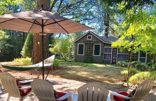 Cottage offers a comfortable and peaceful setting, perfect for relaxing.