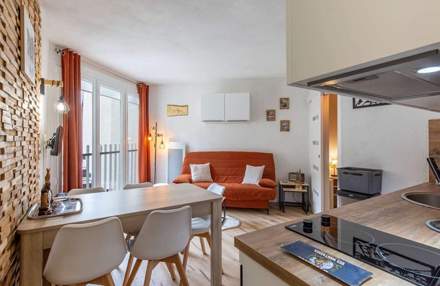 Cozy studio for 5 people in Barèges